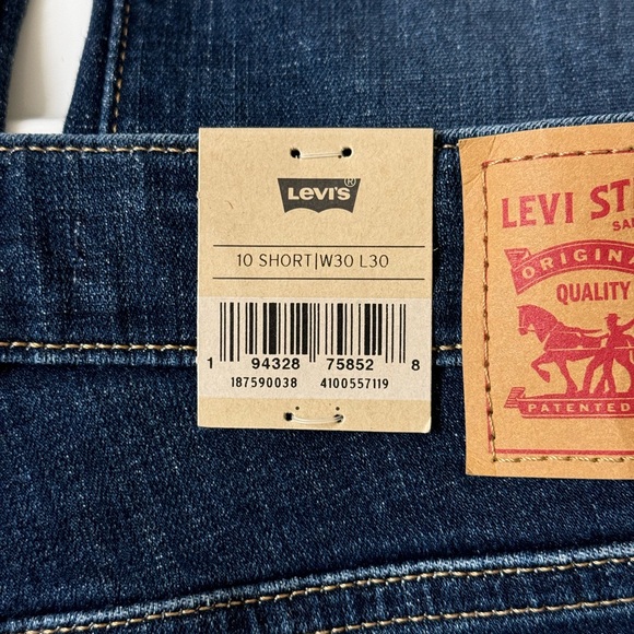 *HP Levi's 725 High Rise Classic Stretch Bootcut Jeans Size 10 Short  W30 L30 - Picture 2 of 11